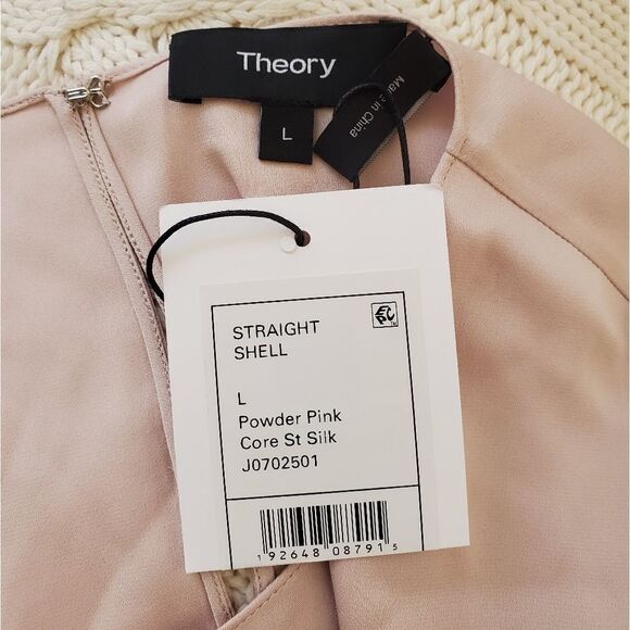 Theory Sleeveless Silk Stretch Top - Picture 10 of 11